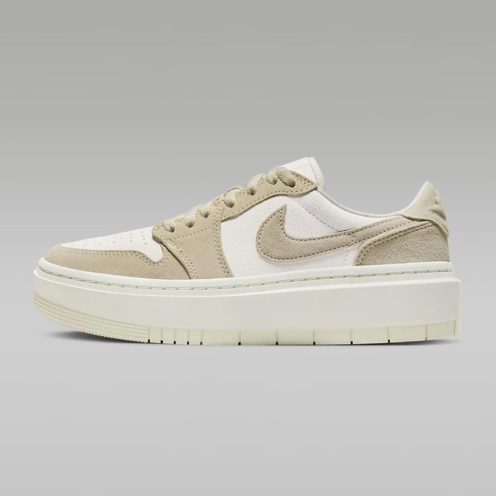 [NEW] Women's Nike Air Jordan 1 Elevate Low Shoes, Size 10, Cream